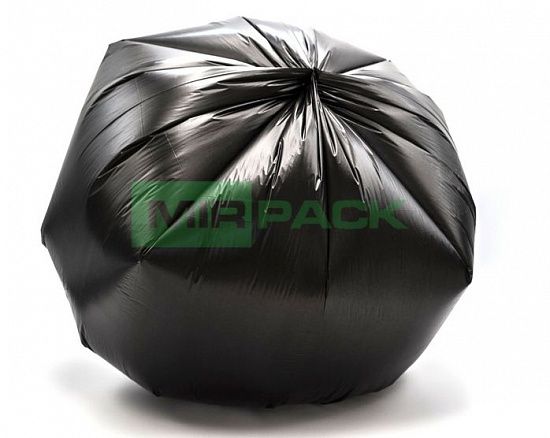 Мешки для мусора 60л, 8 мкм, в рулоне 30 штук, черные, 60х80 см, в офисную корзину, ХИТ - Вид 6